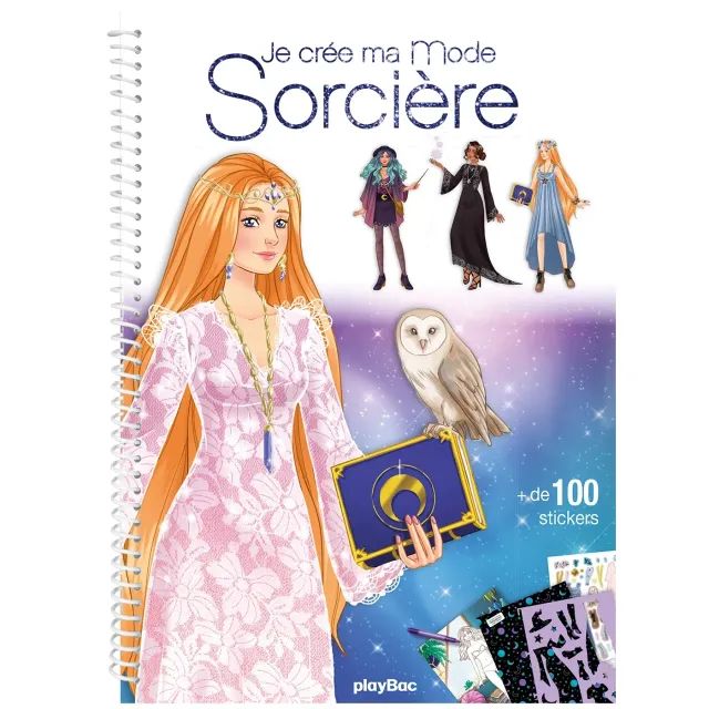 Je crée ma mode Sorcières cahier créatif stickers 6 ans