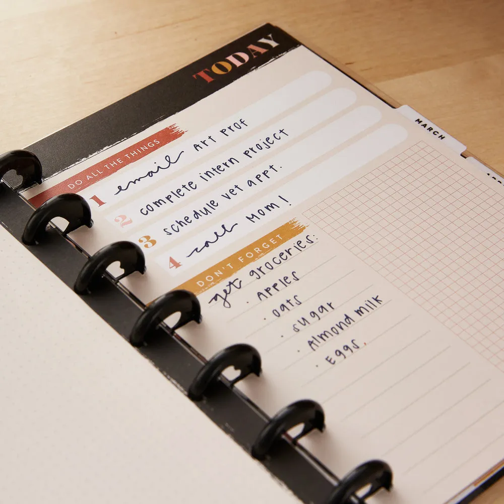 Happy Planner Modern Wild recharge papier Mini 40 feuilles