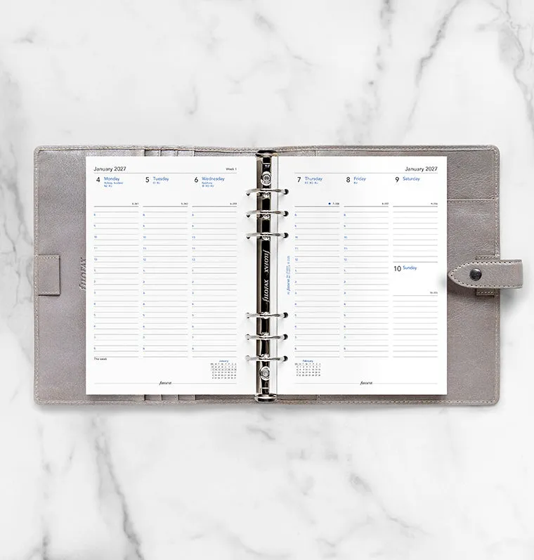 Filofax Classic recharge agenda A5 2027 semaine anglais recyclé