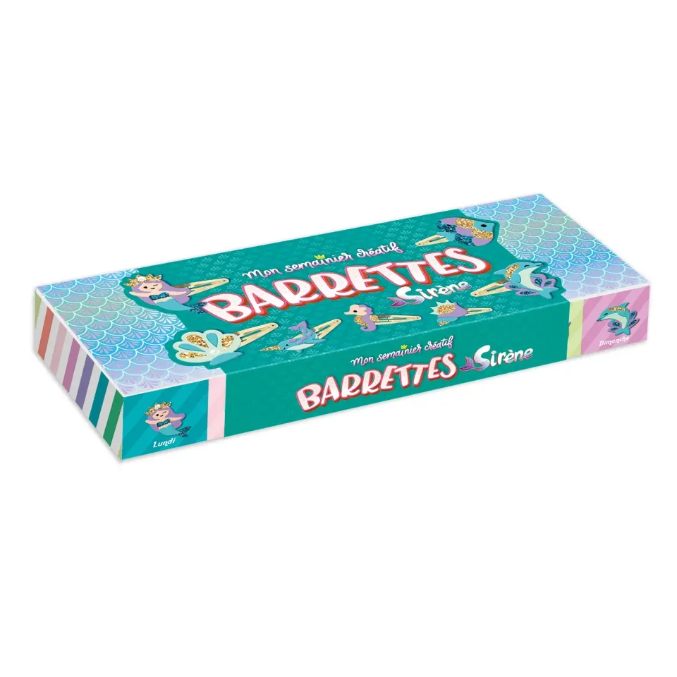 Frigobloc Mon semainier créatif barrettes Sirène 7 barrettes