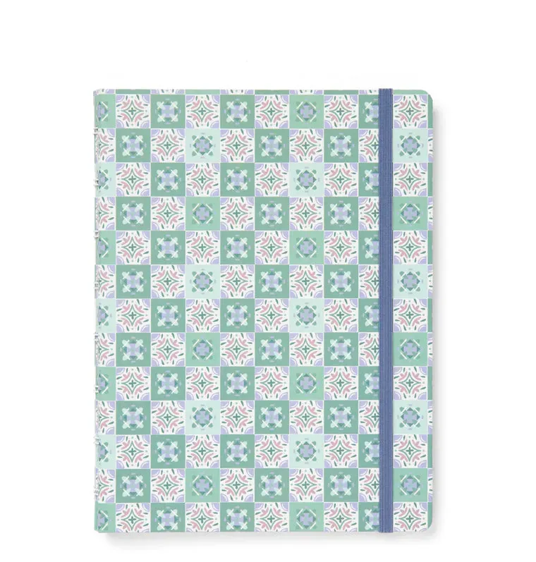 Filofax Mediterranean carnet A5 Mint rechargeable ligné