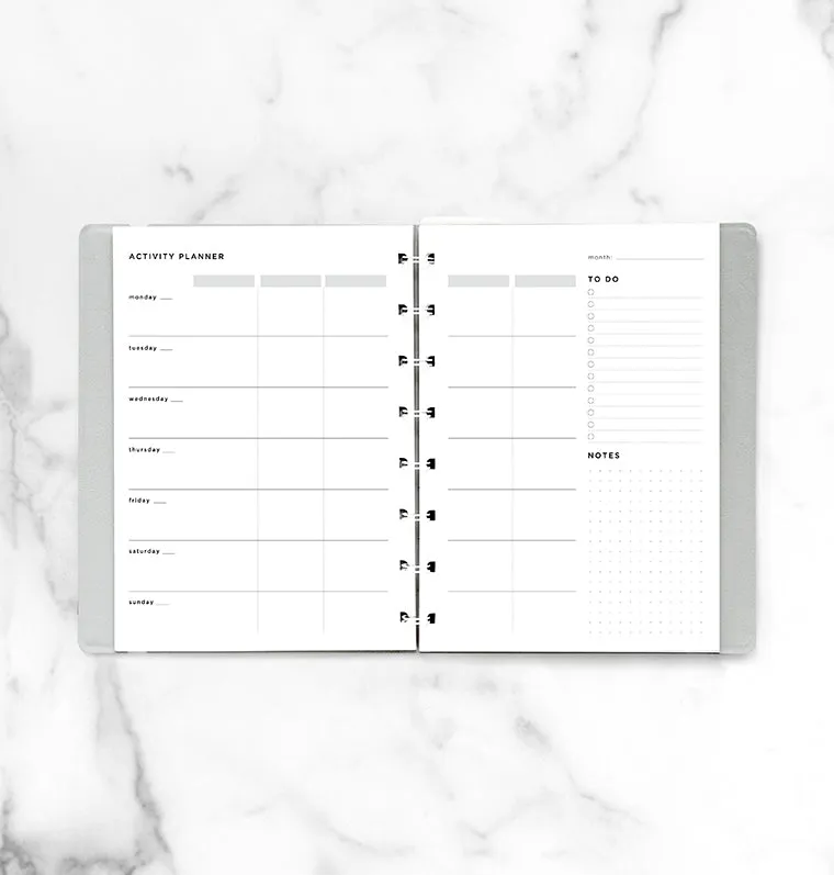 Filofax Classic A5 recharge activity planner minimal