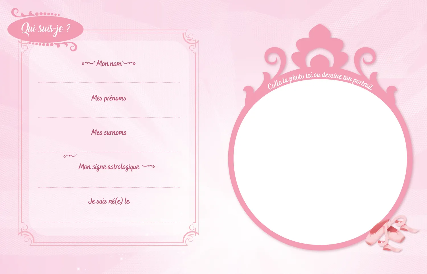 Frigobloc Mon journal intime Danse cadenas stylo pailleté