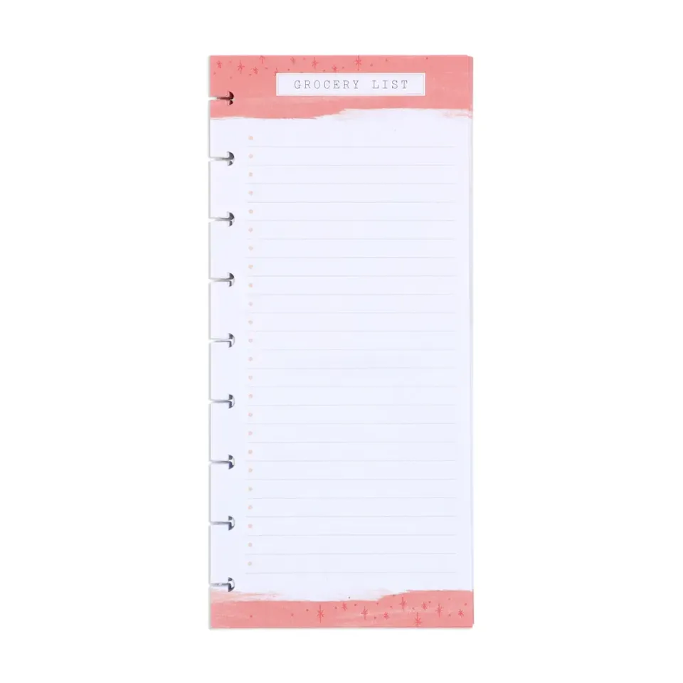 Happy Planner Recipe Grocery recharge Classic 60 recettes