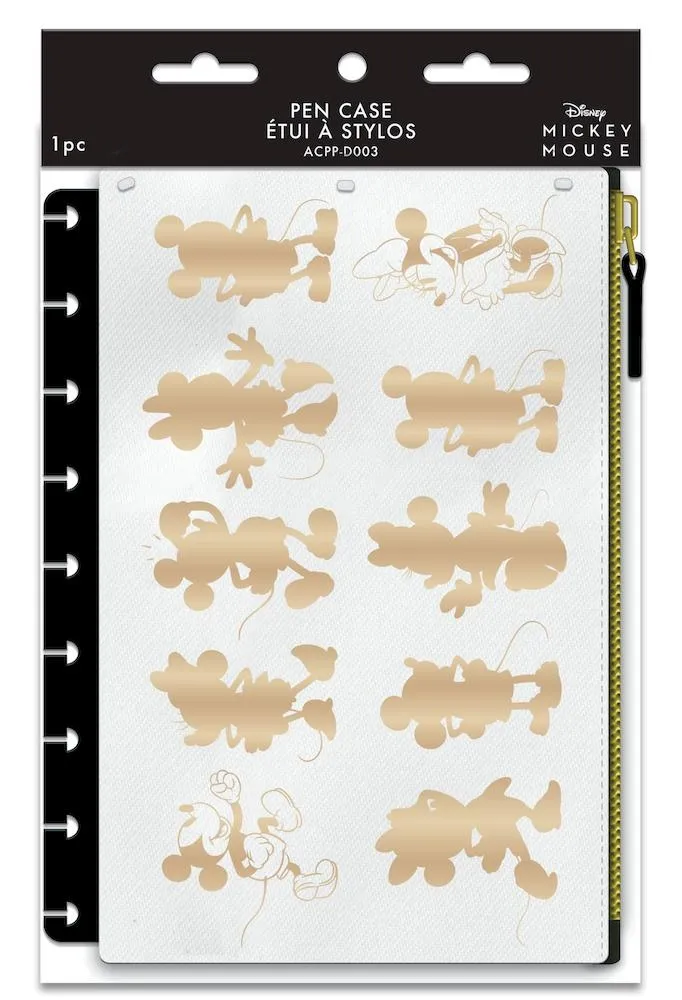 Happy Planner Mickey Minnie trousse à crayons à anneaux