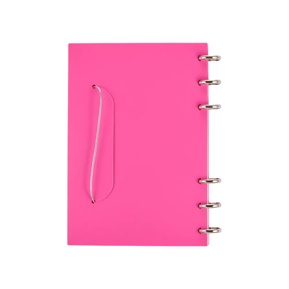 Happy Planner Frosted Hot Pink agenda à disque non daté 52 pages
