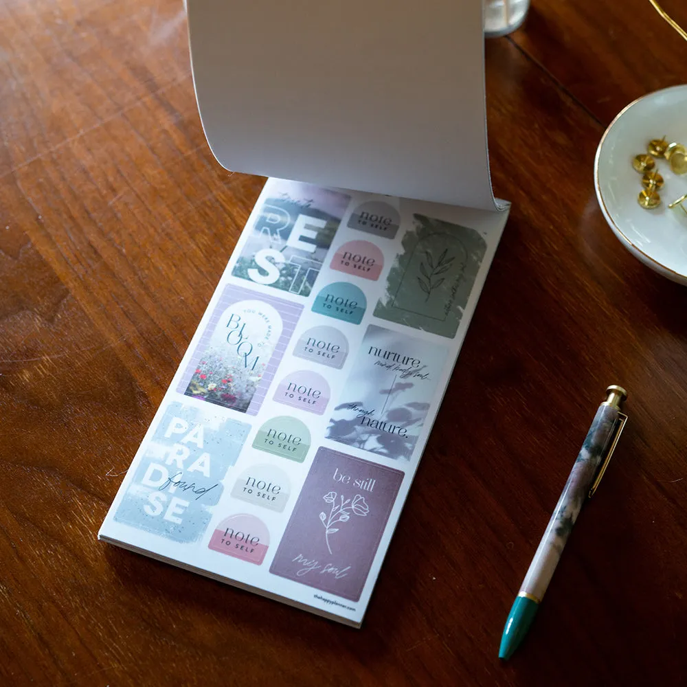 Happy Planner Nature of Wellness stickers 30 planches 593 stickers