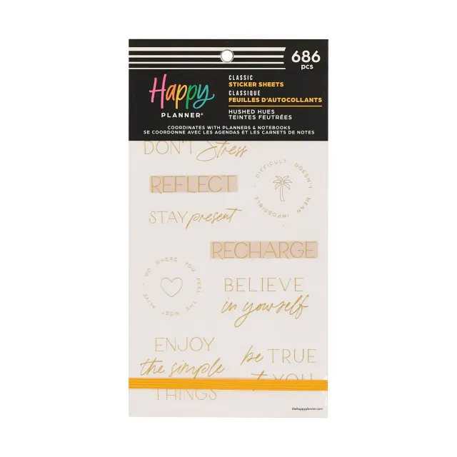 Me & my big ideas Hushed Hues stickers bien-être 30 feuilles