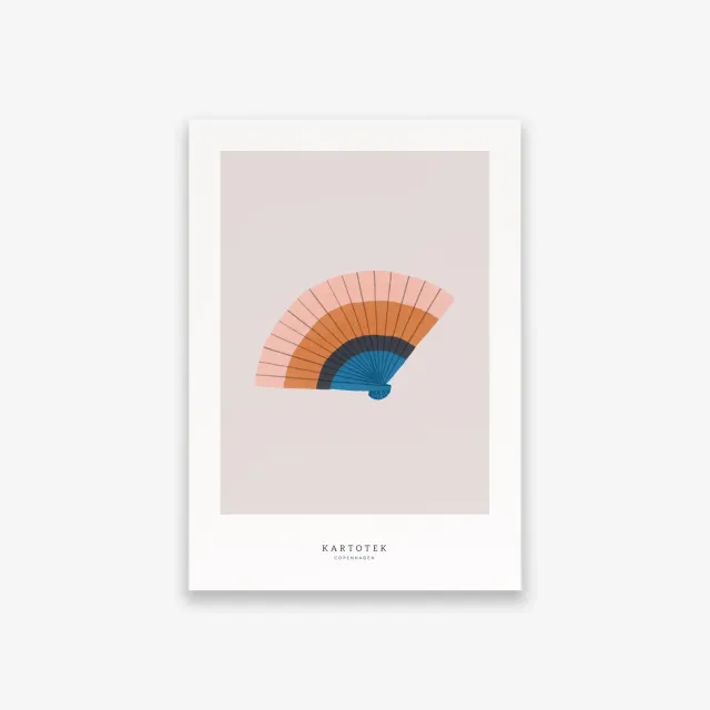 Kartotek Fan carte A5 illustration éventail