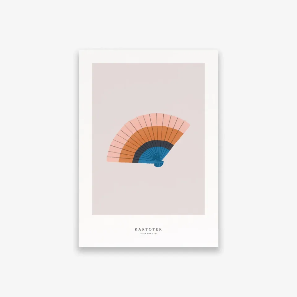 Kartotek Fan carte A5 illustration éventail