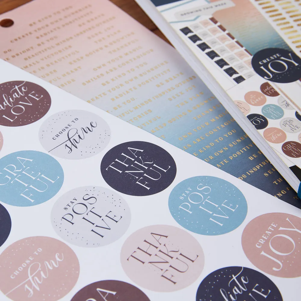 Happy Planner Value Pack Gratitude stickers 843 motifs doré