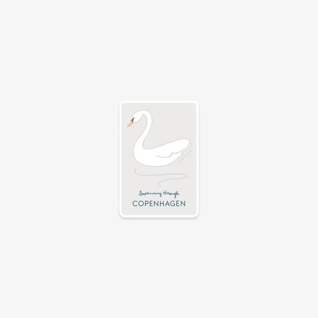 Kartotek Swan autocollant vinyle cygne mat