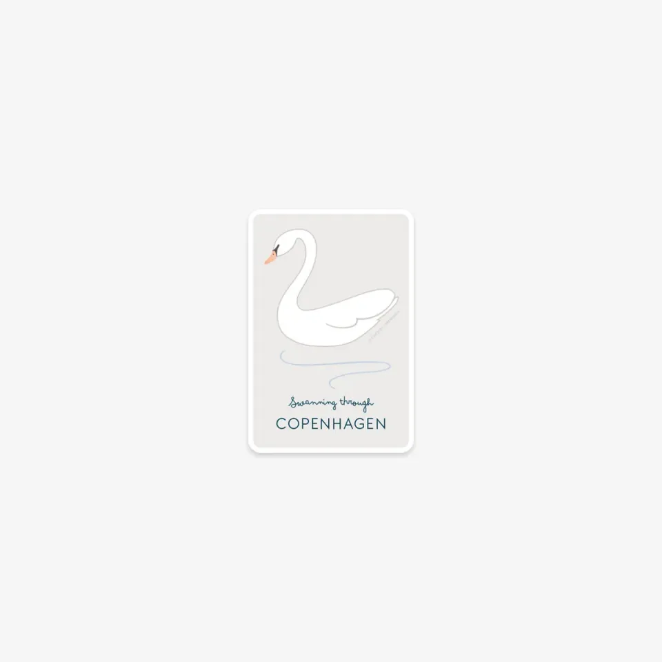 Kartotek Swan autocollant vinyle cygne mat