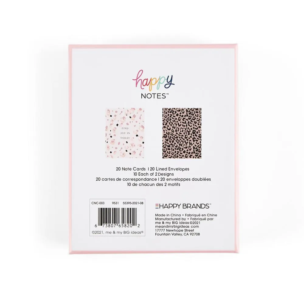 Happy Planner Wild Leopard cartes 20 pièces léopard