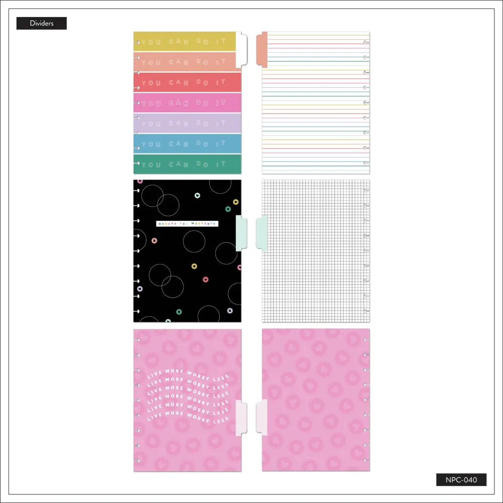 Me & my big ideas Happy Brights carnet papier blanc Classic 60