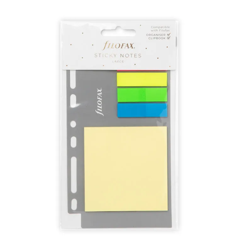 Filofax Classic mémo adhésif large 6 couleurs