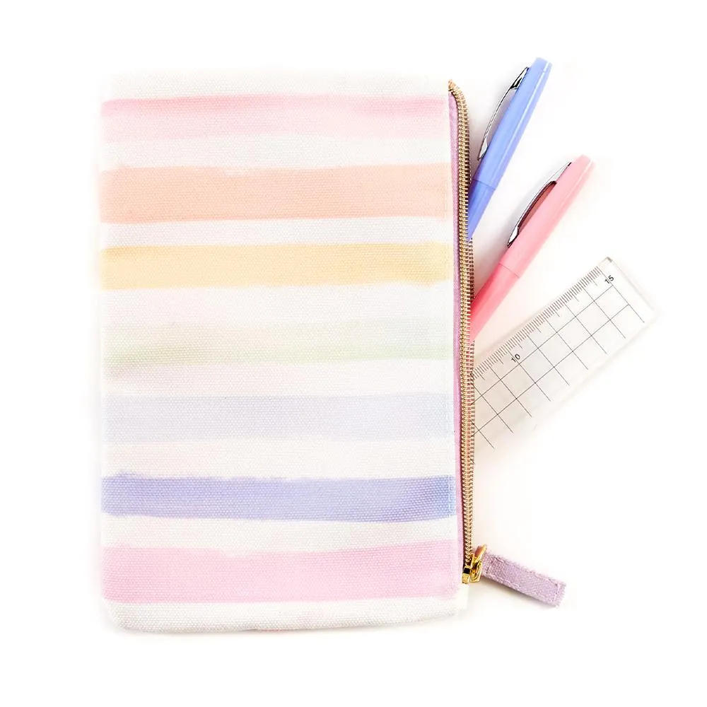 Happy Planner Classic trousse Pastel Rainbow toile à élastique