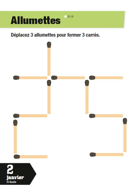 Frigobloc Incroyables Casse-têtes calendrier 365 jours à bloc