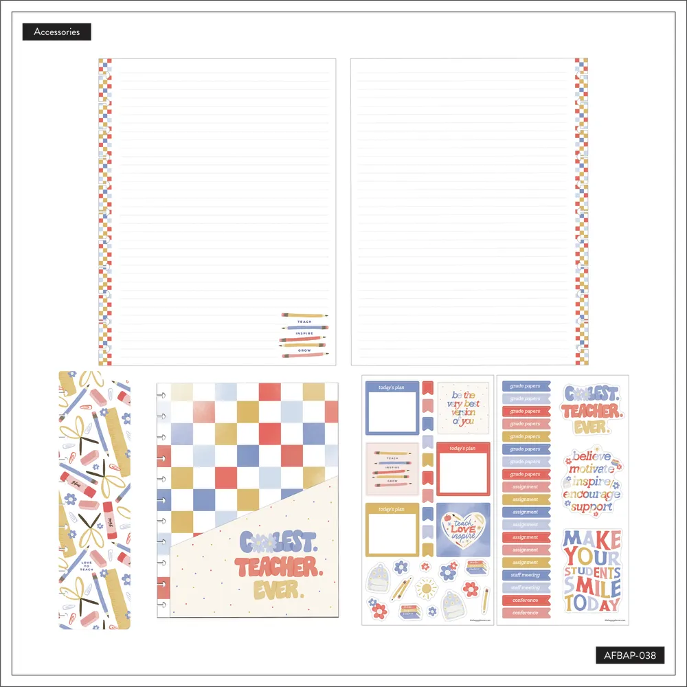 Happy Planner Coolest Teacher Ever Big pack accessoires professeur