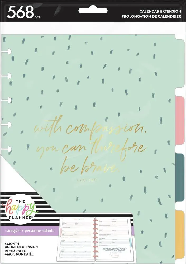 Happy Planner Caregiver Classic extension 4 mois aidant