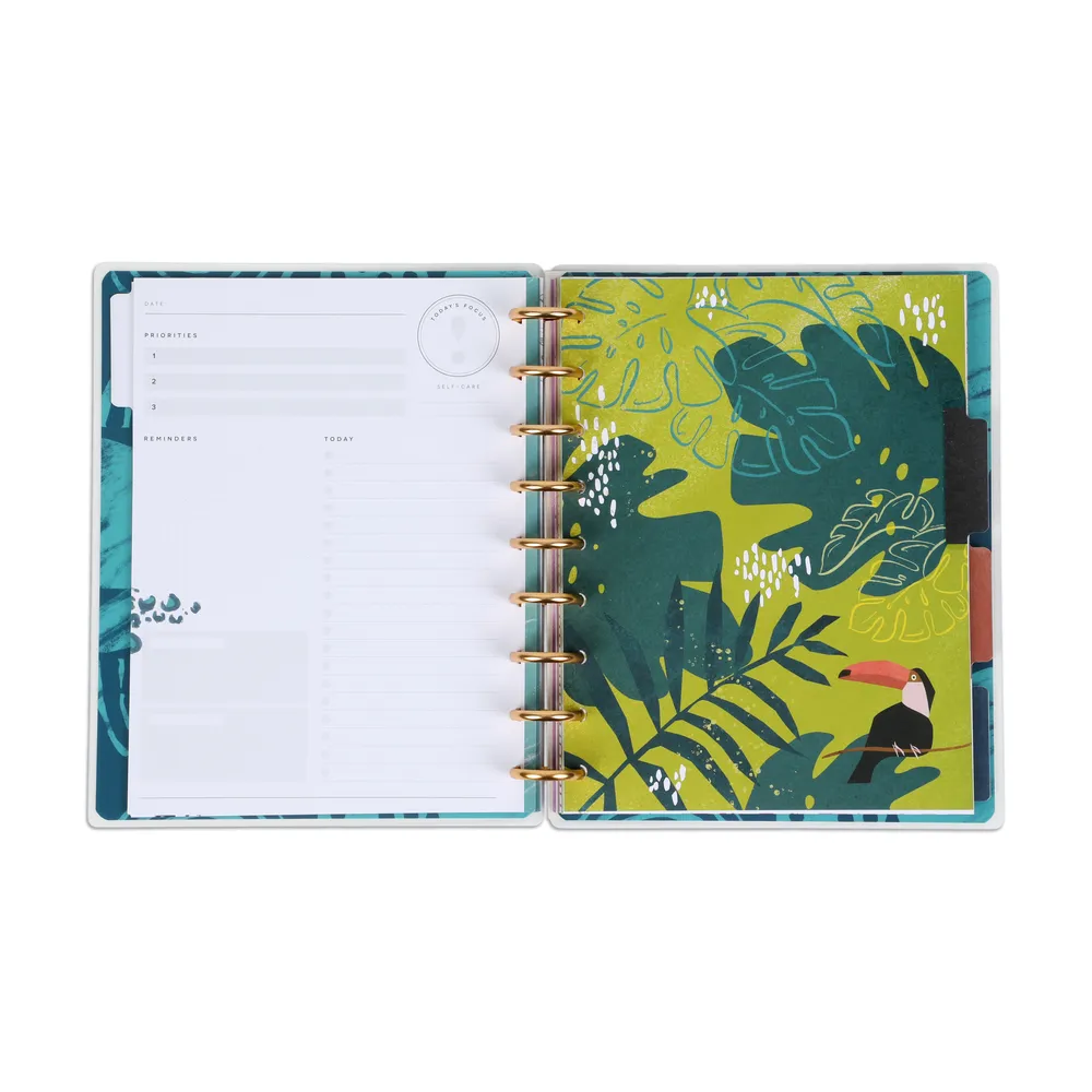 Happy Planner Tropical Boho agenda journalier non daté 4 mois