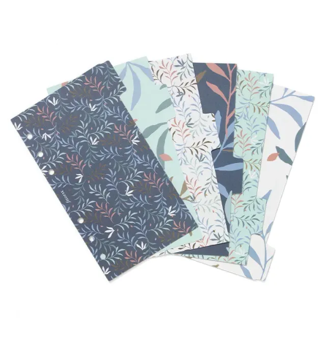 Filofax Botanical Personal intercalaires x4 motifs