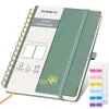 Poprun WH145P carnet vierge vert nuit 128 pages papier épais