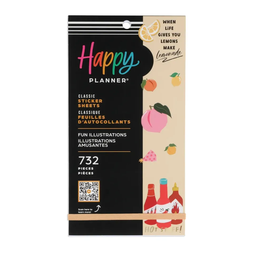 Happy Planner Fun Illustrations stickers Value Pack 30 feuilles 732