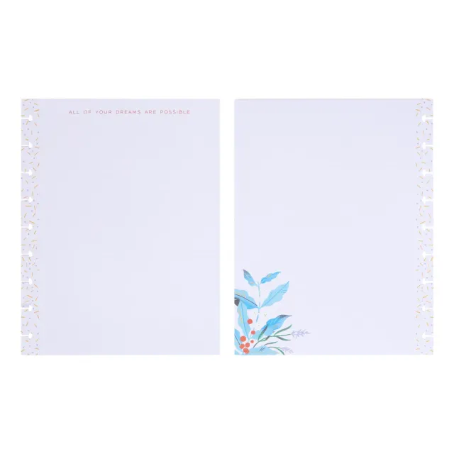 Happy Planner Blooming Pride recharge papier pointillé ligné 40 feuilles