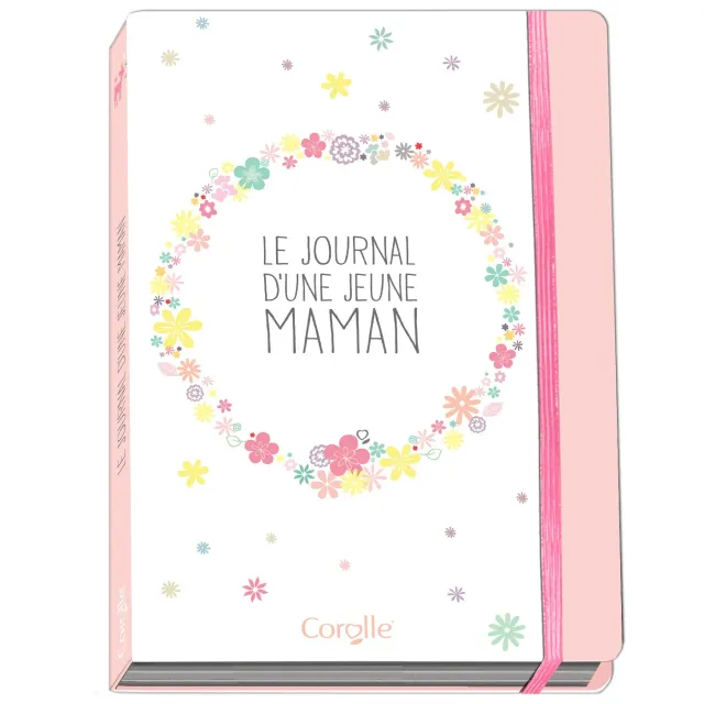 Corolle Journal jeune maman carnet bébé 160 pages élastique