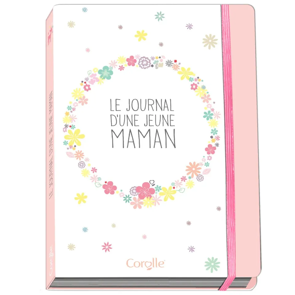 Corolle Journal jeune maman carnet bébé 160 pages élastique