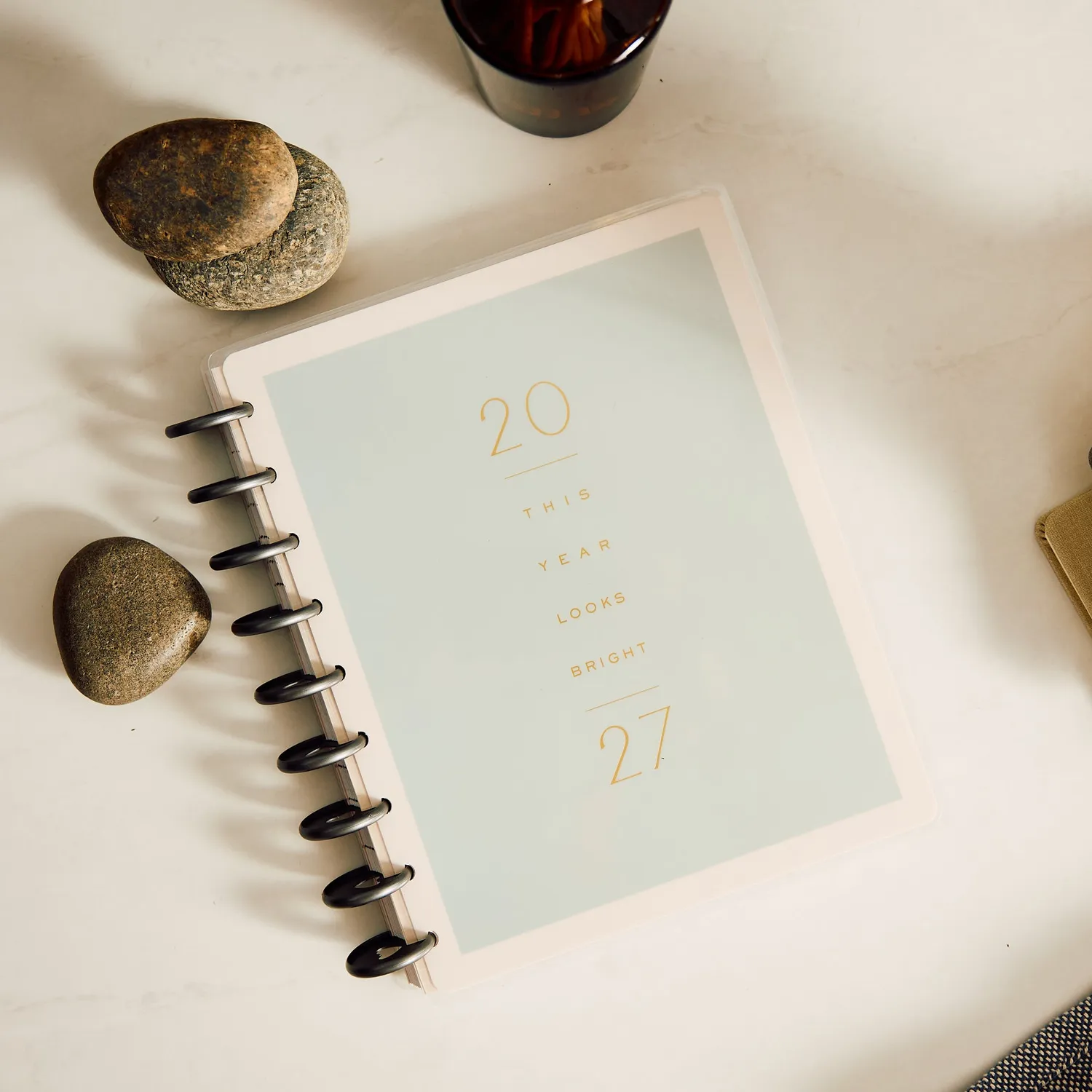 Happy Planner Hushed Hues 2027 agenda Classic 12 mois stress