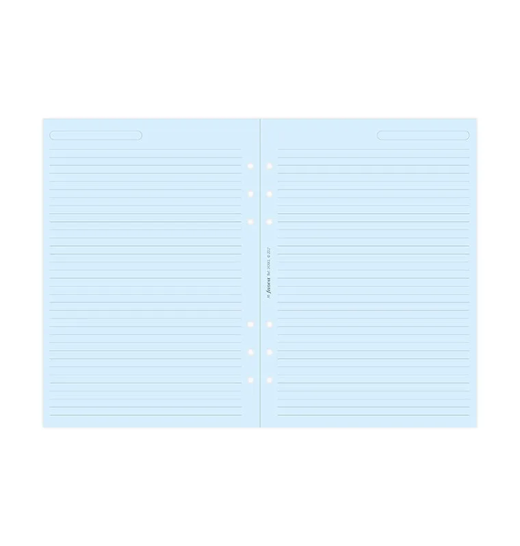 Filofax Classic recharge A5 feuilles lignées bleues x25