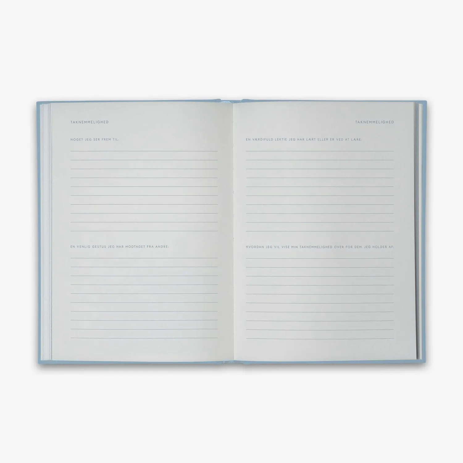 Kartotek Taknemmelighedsdagbog journal gratitude bleu en danois