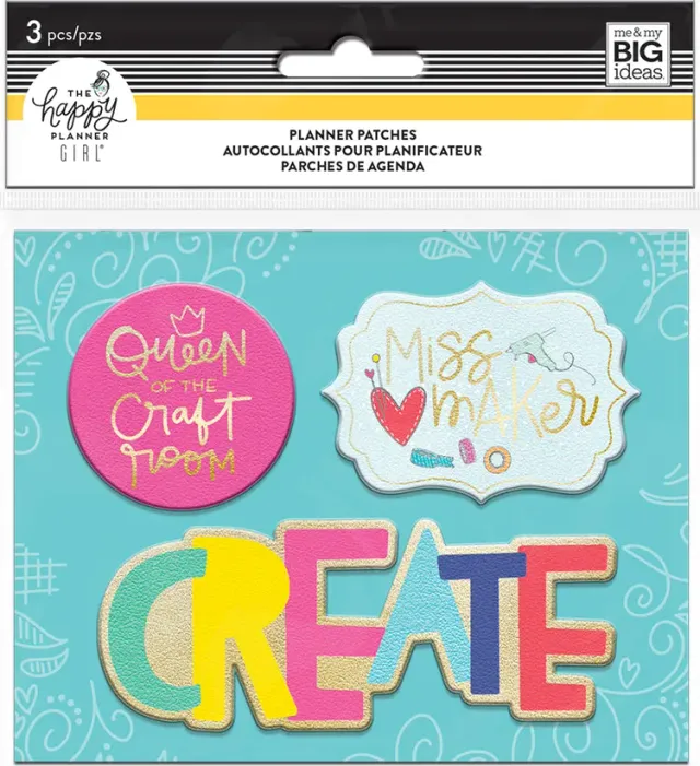 Happy Planner Miss Maker patches adhésifs agenda x3