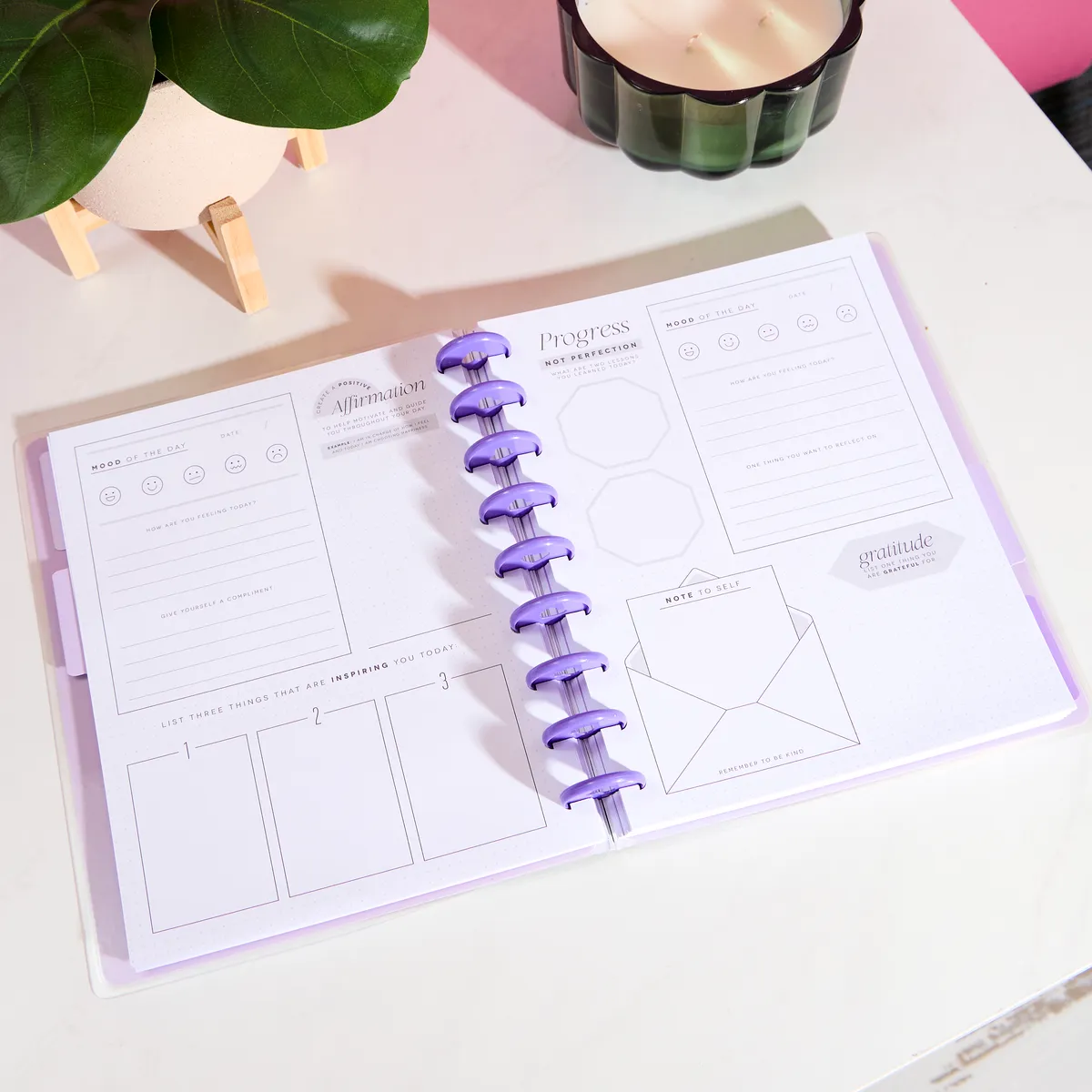 Happy Planner Reflect & Grow journal guidé classic 80 feuilles
