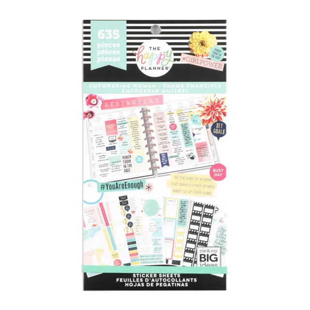 Happy Planner Empowering Woman Value Pack stickers 30 feuilles
