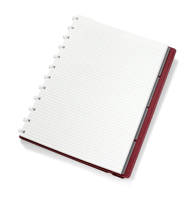 Filofax Contemporary Notebook carnet A4 Bordeaux rechargeable