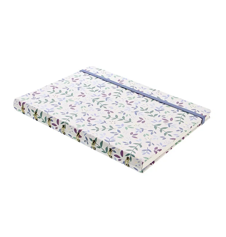 Filofax Garden Notebook A5 carnet Dusk rechargeable doré