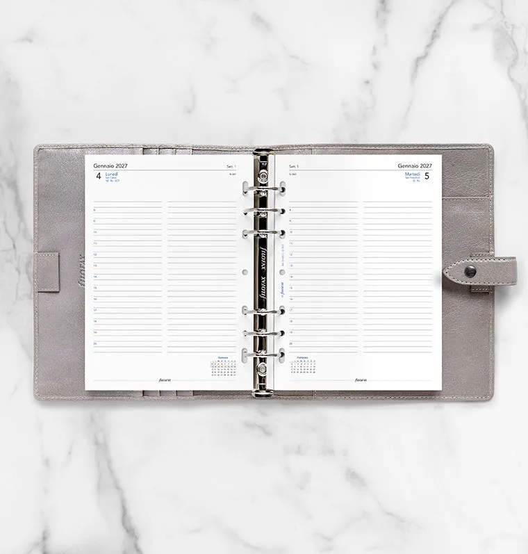 Filofax A5 recharge agenda 2027 1 jour par page italien