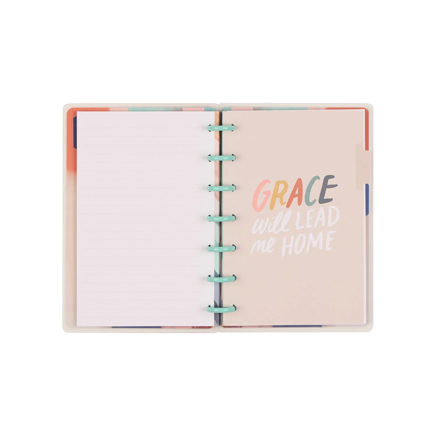 Happy Planner Watercolor Grace Faith mini carnet pointillé 60 feuilles
