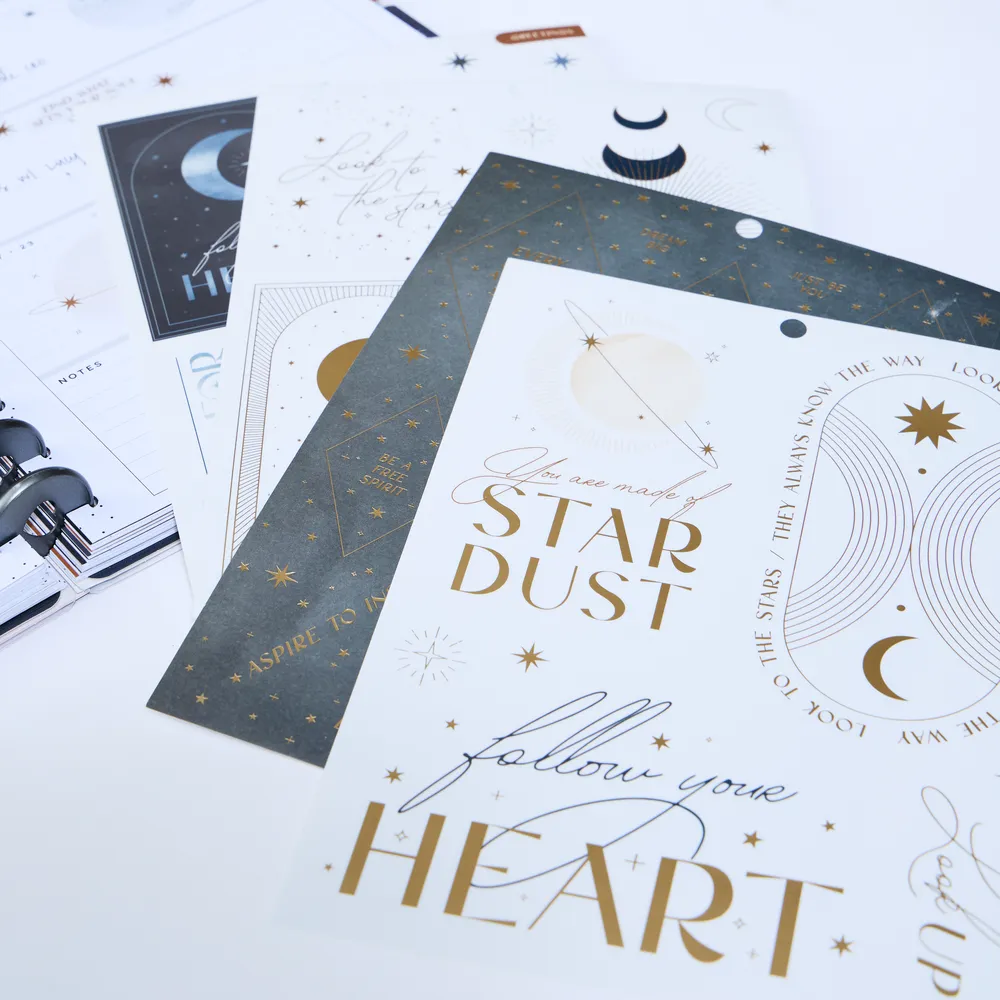 Happy Planner Stargazer carnet stickers grand 235 cosmos