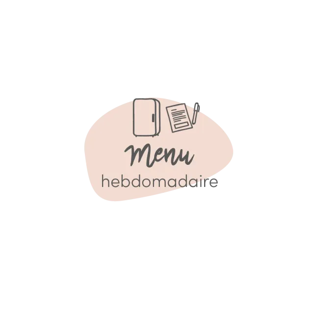 Les Belles Combines Menu hebdomadaire fiche liste d'épicerie française