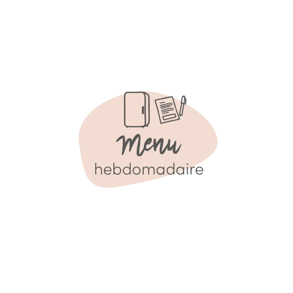Les Belles Combines Menu hebdomadaire fiche liste d'épicerie française
