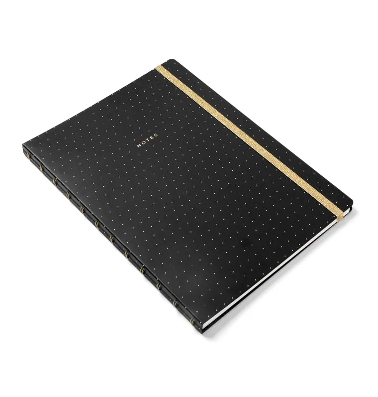 Filofax Moonlight carnet rechargeable A4 noir ligné