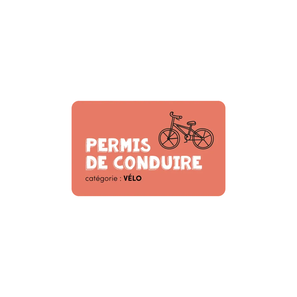 Les Belles Combines permis vélo fiche à imprimer