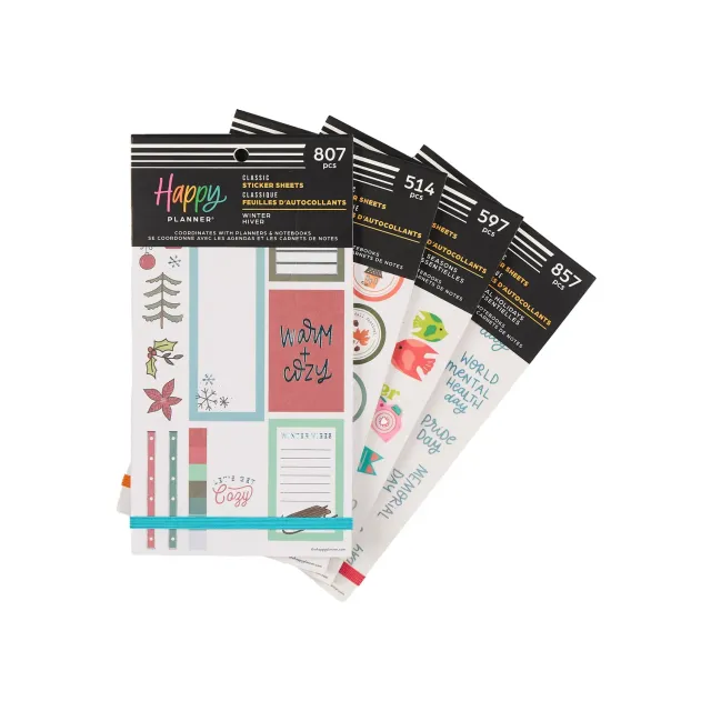 Happy Planner Seasonal bundle stickers 4 livres