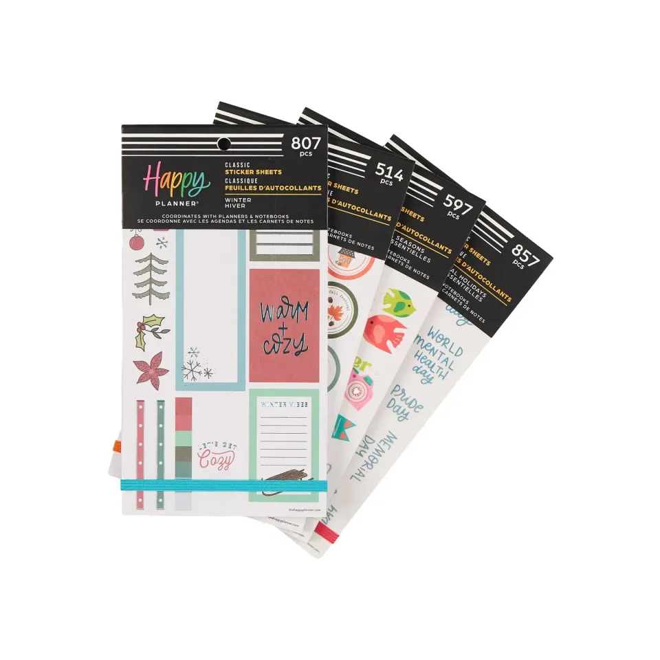Happy Planner Seasonal bundle stickers 4 livres