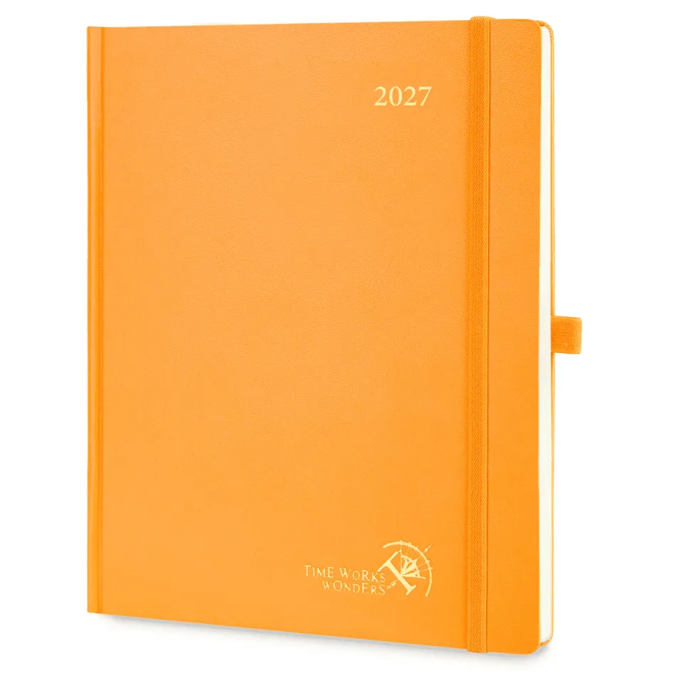 Poprun CEHK7-27 agenda hebdomadaire 2027 21x26cm orange