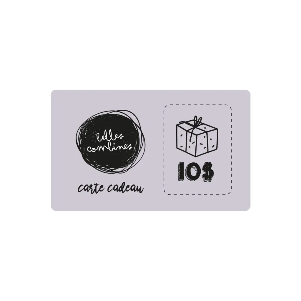 Les Belles Combines Carte-cadeau 10$ carte cadeau